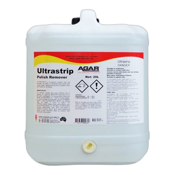 Agar | Agar Ultrastrip Polish Remover 20Lt | Crystalwhite Cleaning Supplies Melbourne
