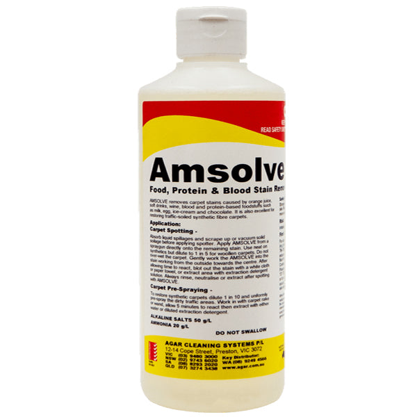 Agar | Amsolve Food, Protien and Blood Stain Remover 1Lt | Crystalwhite Cleaning Supplies Melbourne