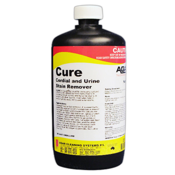 Agar | Cure Cordial and Urine Stain Remover 500ml | Crystalwhite Cleaning Supplies Melbourne