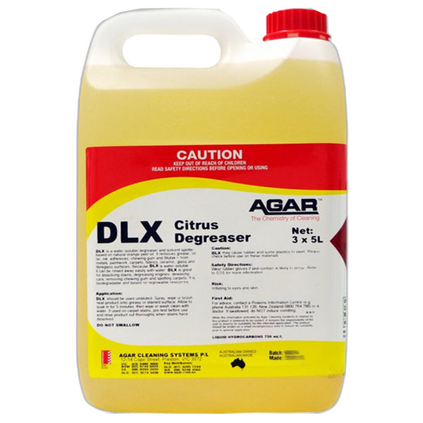 Agar | DLX Citrus Degreaser 5Lt | Crystalwhite Cleaning Supplies Melbourne