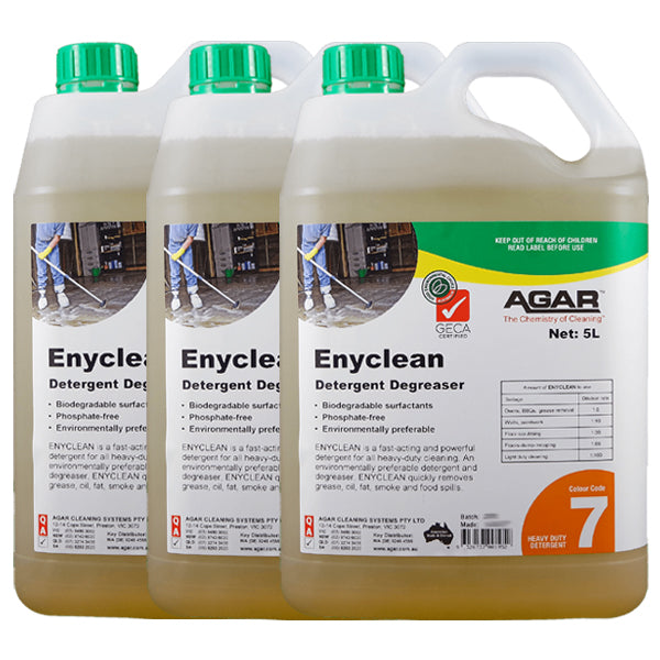 Agar | Enyclean Detergent Degreaser Carton Quantity | Crystalwhite Cleaning Supplies Melbourne