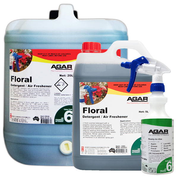 Agar | Floral Detergent and Air Freshener Group | Crystalwhite Cleaning Supplies Melbourne