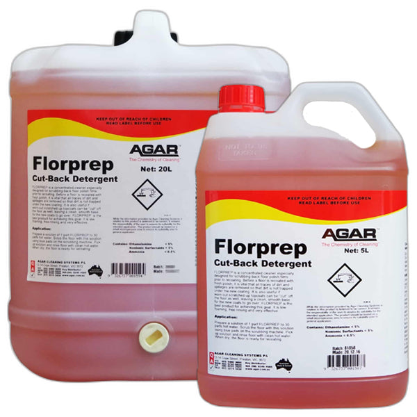 Agar | Florprep Cut Back Detergent Group | Crystalwhite Cleaning Supplies Melbourne