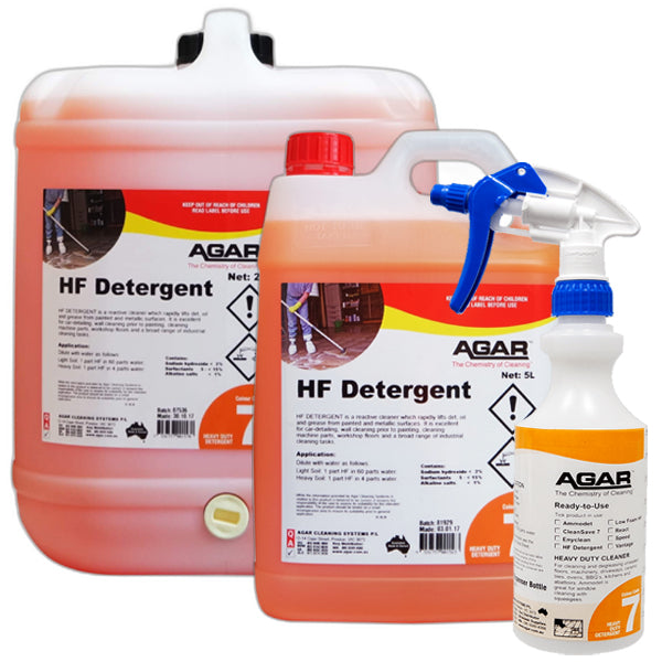 Agar | HF Detergent for Painted and Metallic Surfaces Group | Crystalwhite Cleaning Supplies Melbourne