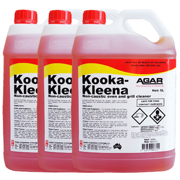 Agar | Kooka-Kleena Non Caustic Oven and Grill Cleaner Carton Quantity | Crystalwhite Cleaning Supplies Melbourne