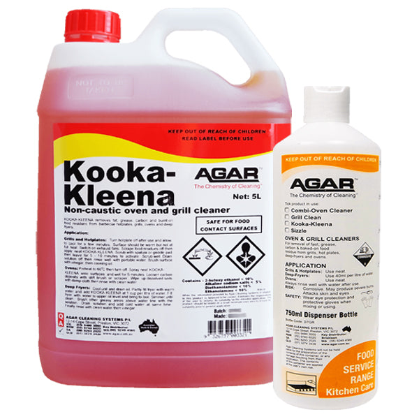 Agar | Kooka-Kleena Non Caustic Oven and Grill Cleaner Group | Crystalwhite Cleaning Supplies Melbourne