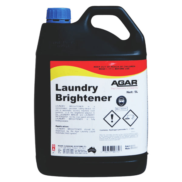 Agar | Laundry Brightener Safety Bleach 5Lt | Crystalwhite Cleaning Supplies Melbourne