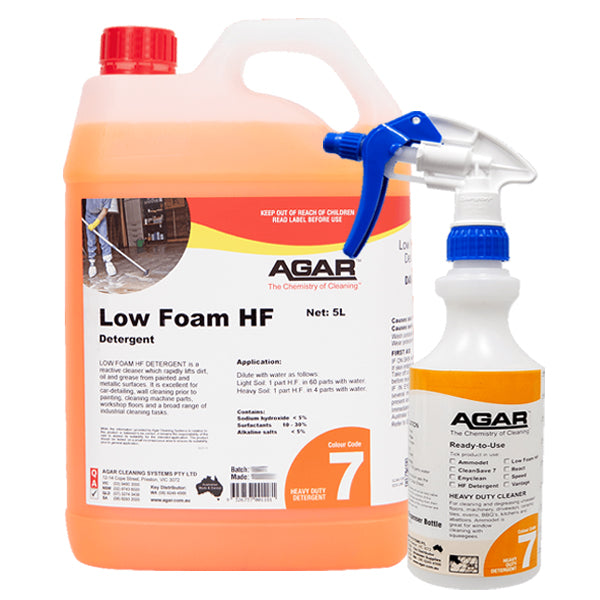 Agar | Low Foam HF Detergent Group | Crystalwhite Cleaning Supplies Melbourne