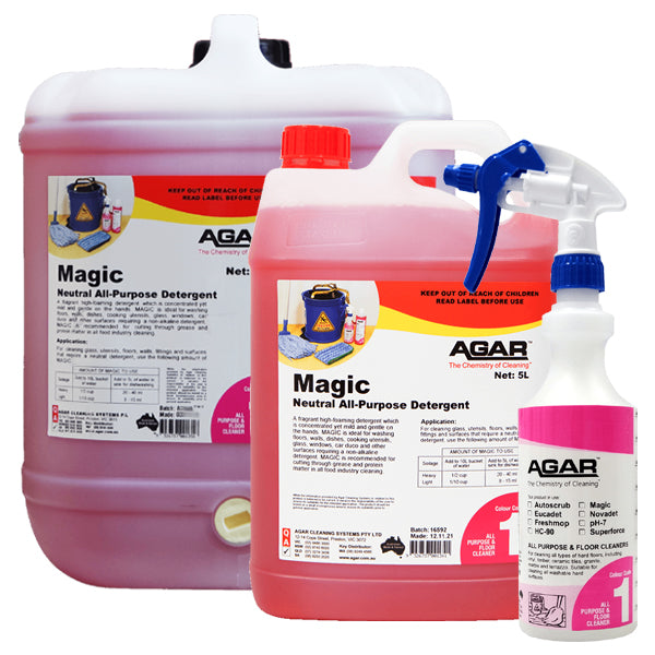 Agar | Magic Neutral Detergent Group | Crystalwhite Cleaning Supplies Melbourne