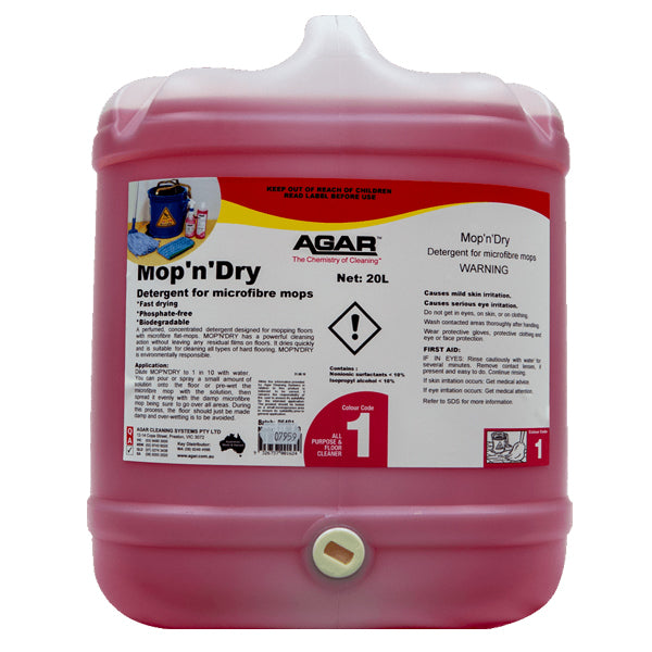 Agar | Mop N Dry 20Lt | Crystalwhite Cleaning Supplies Melbourne