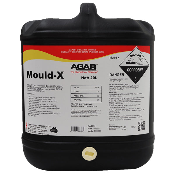 Agar | Agar Mould-X | Mould Exterminator 20Lt | Crystalwhite Cleaning Supplies Melbourne
