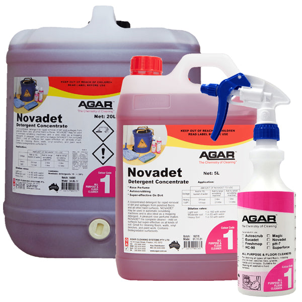 Agar | Novadet Concentrated Detergent Group | Crystalwhite Cleaning Supplies Melbourne