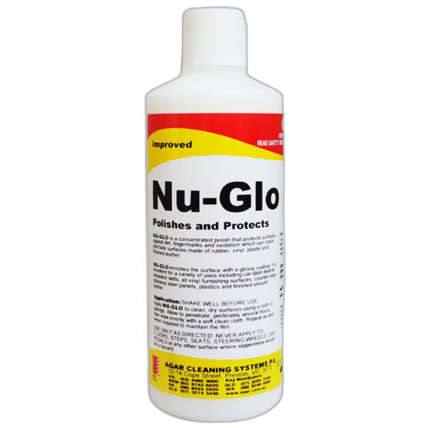 Agar | Nu_Glo polishes and protects 500ml | Crystalwhite Cleaning Supplies Melbourne