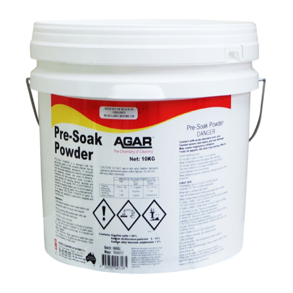 Agar | Presoak Powder Utensil Cleaning 10Kg | Crystalwhite Cleaning Supplies Melbourne