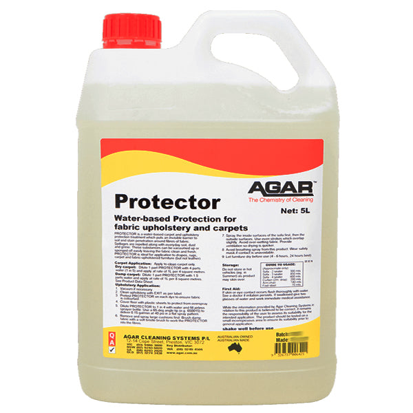 Agar | Protector Fabric Protection Treatment 5Lt | Crystalwhite Cleaning Supplies Melbourne