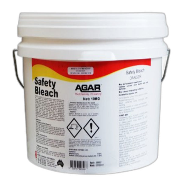 Agar | Safety Bleach Laundry Powder 10Kg | Crystalwhite Cleaning Supplies Melbourne