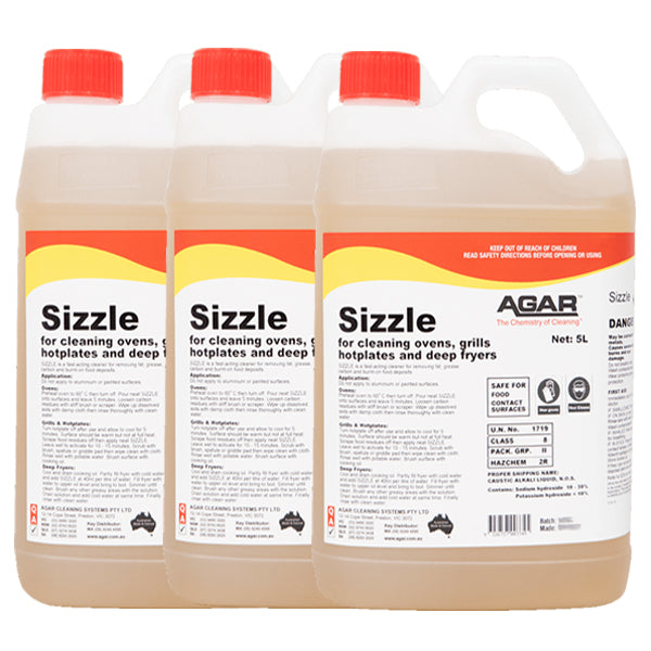 Agar | Sizzle Oven and Grill Cleaner Carton | Crystalwhite Cleaning Supplies Melbourne
