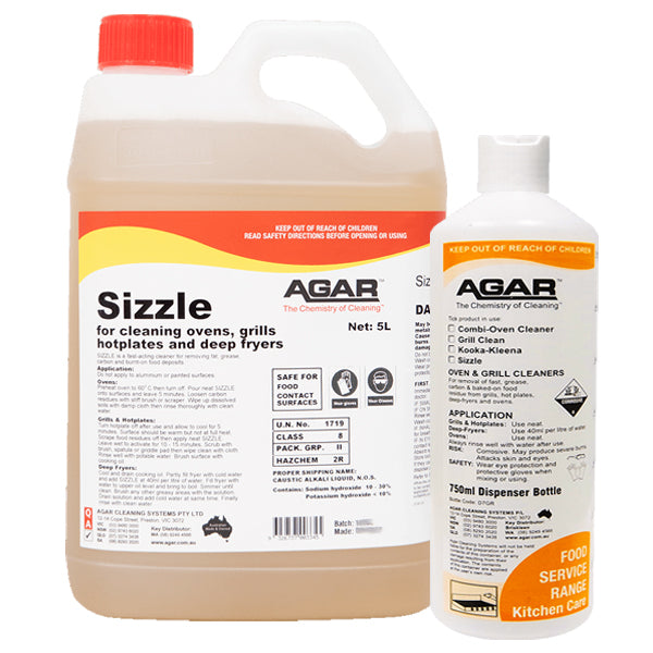 Agar | Sizzle Oven and Grill Cleaner Group | Crystalwhite Cleaning Supplies Melbourne