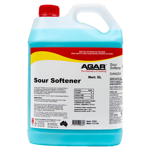 Agar | Laundry Sour Softener 5Lt | Crystalwhite Cleaning Supplies Melbourne