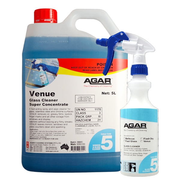 Agar | Agar Venue Glass Cleaner Super Concentrated | Crystalwhite Cleaning Supplies Melbourne
