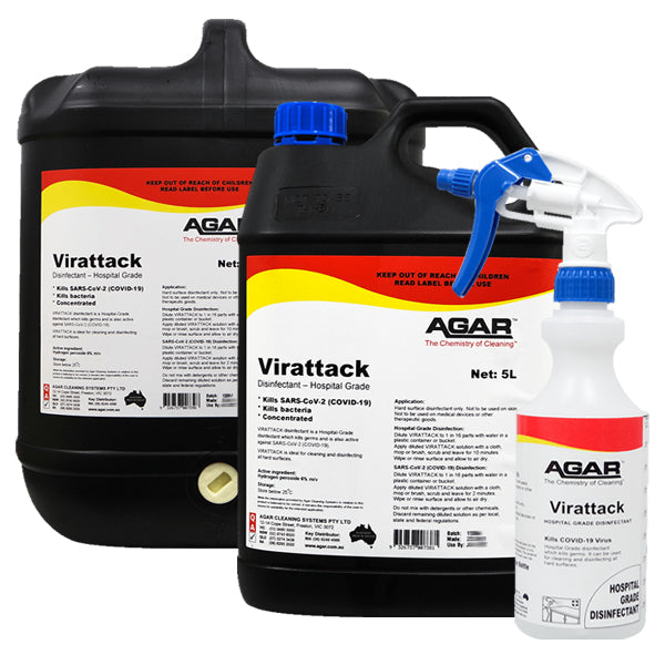 Agar | Virattack Hospital Grade Disinfectant Group | Crystalwhite Cleaning Supplies Melbourne