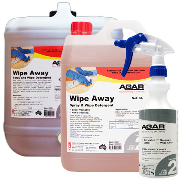Agar | Wipe Away Spray and Wipe Group | Crystalwhite Cleaning Supplies Melbourne