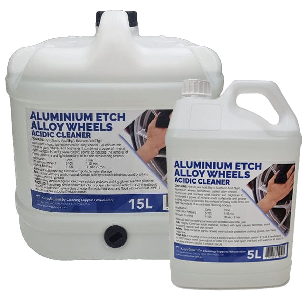 Aluminium Etch Alloy Wheels Acidic Cleaner Group | Crystalwhite Cleaning Supplies Melbourne