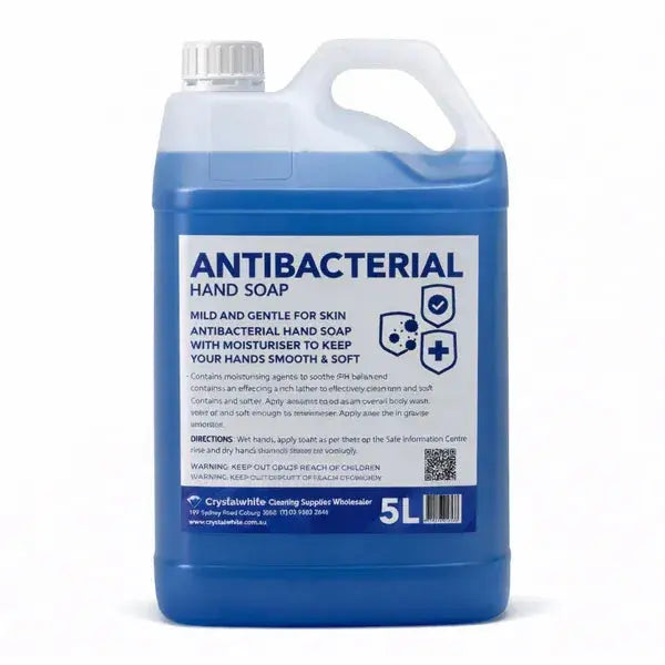 Crystalwhite Cleaning Supplies | Crystalwhite Antibacterial Hand Wash 5Lt | Crystalwhite Cleaning Supplies Melbourne