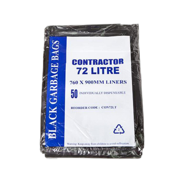 Austar Packaging | Contractor Bin Liners Heavy Duty 72Lt | Crystalwhite Cleaning Supplies Melbourne