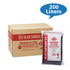 Austar Packaging | Premium 82Lt Extra Heavy Duty Black Rubbish Bin Liners Main | Crystalwhite Cleaning Supplies Melbourne