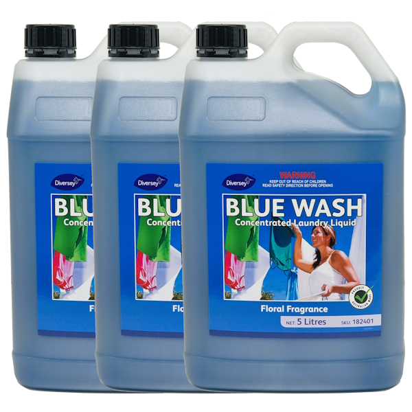 Tasman | Blue Wash Laundry Liquid 3X5Lt | Crystalwhite Cleaning Supplies Melbourne