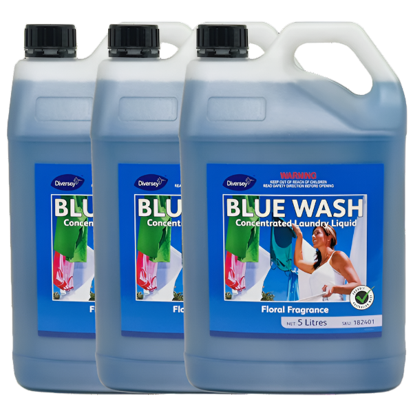Tasman | Blue Wash Laundry Liquid 3X5Lt | Crystalwhite Cleaning Supplies Melbourne