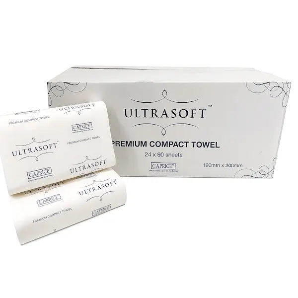 Caprice Ultrasoft Compact Interleaved Towel 19cm x 29cm | 2160 Sheets