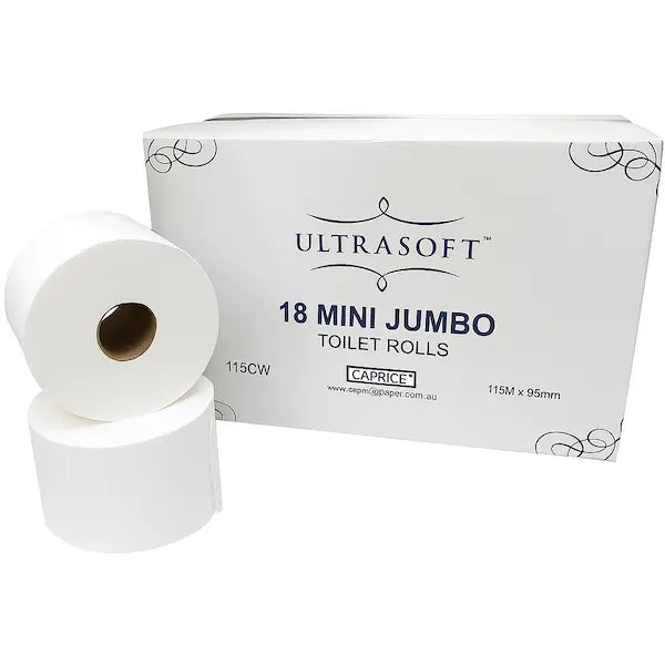 Caprice Ultrasoft Mini Jumbo Toilet Paper 18 Roll X 115m long