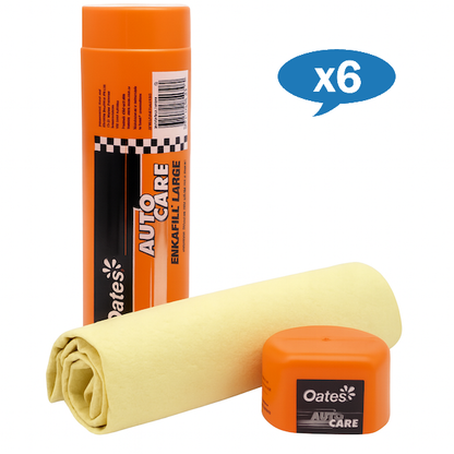 Oates | Chamois Enkafill in a Box 54 x 65cm Carton Quantity | Crystalwhite Cleaning Supplies Melbourne