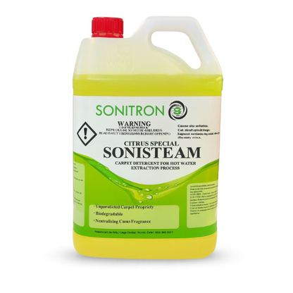 Citrus Special | Sonisteam 5Lt Carpet Cleaner (Prespray) | Crystalwhite Cleaning Supplies Melbourne.