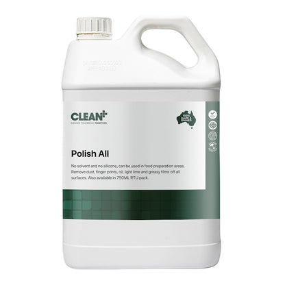 Clean Plus | Polish All 5Lt Surface Cleaner and Polisher | Crystalwhite Cleaning Supplies Melbourne