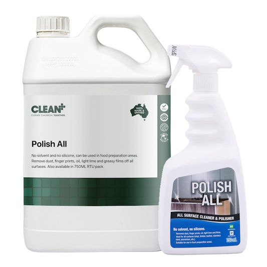 Clean Plus | Polish All Surface Cleaner and Polisher | Crystalwhite Cleaning Supplies Melbourne