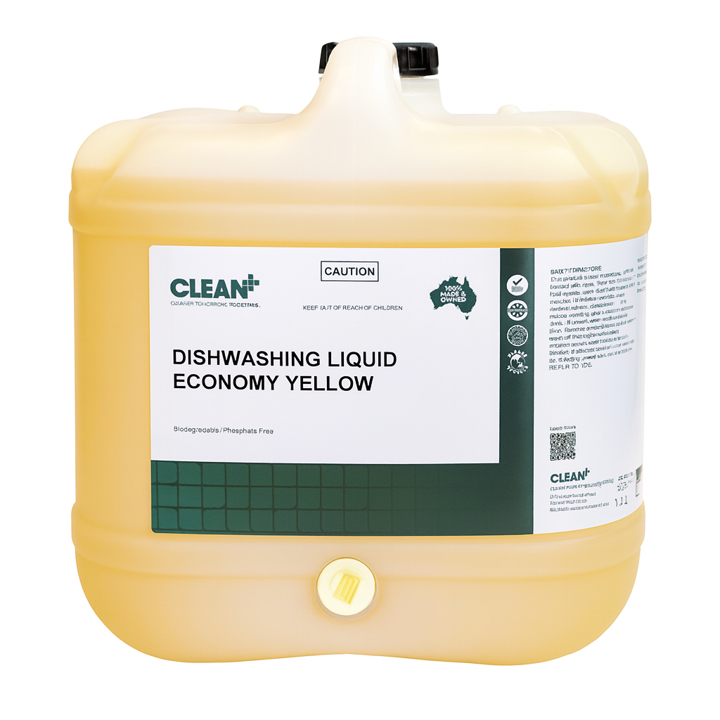 Clean Plus | Sink Dishwashing Liquid Economy Lemon 15Lt | Crystalwhite Cleaning Supplies Melbourne