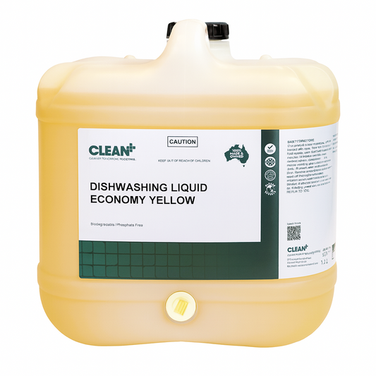 Clean Plus | Sink Dishwashing Liquid Economy Lemon 15Lt | Crystalwhite Cleaning Supplies Melbourne