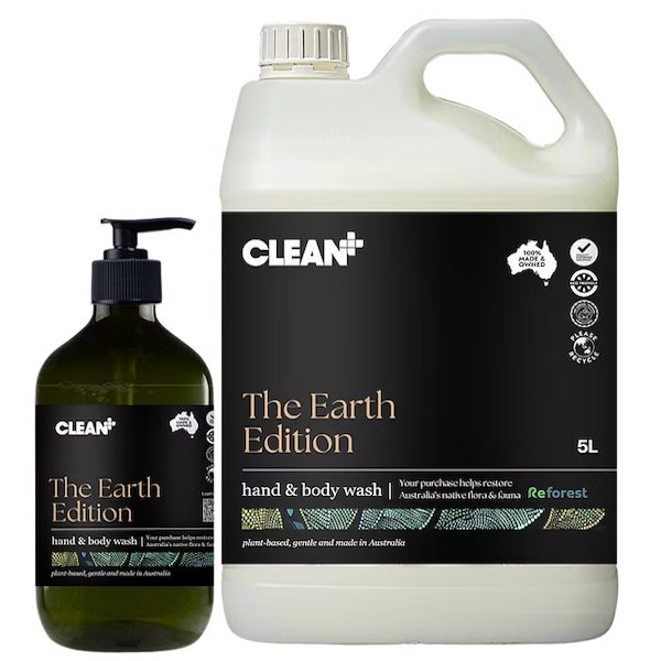 Clean Plus | Clean Plus The Earth Edition | Plant Base Hand and Body Wash | Crystalwhite Cleaning Supplies Melbourne