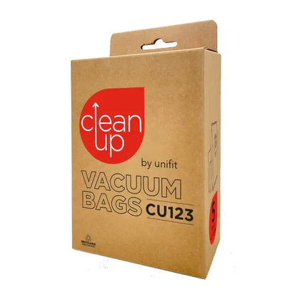 Vacspare | CleanUp by Unifit Vacuum Bags CU123 | Crystalwhite Cleaning Supplies Melbourne