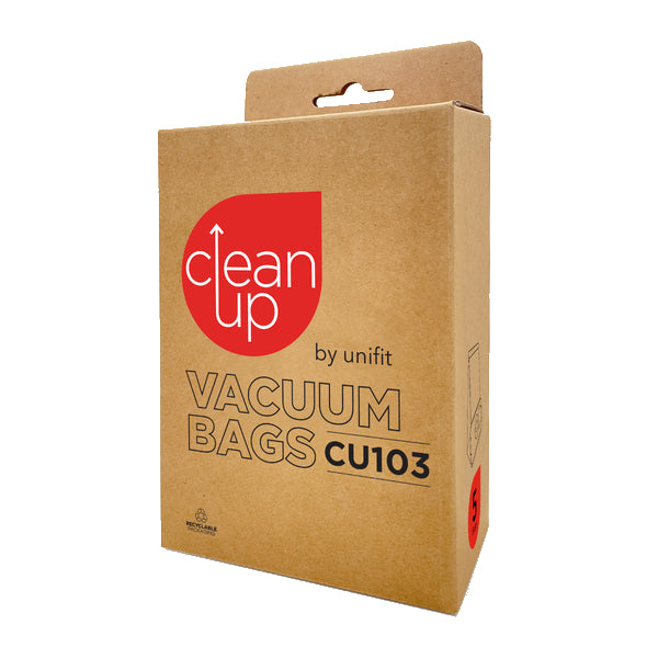 Vacspare | CleanUp by Unifit Vacuum Bags CU103 | Crystalwhite Cleaning Supplies Melbourne
