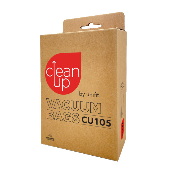 Vacspare | CleanUp by Unifit Vacuum Cleaner Bags CU105 | Crystalwhite Cleaning Supplies Melbourne