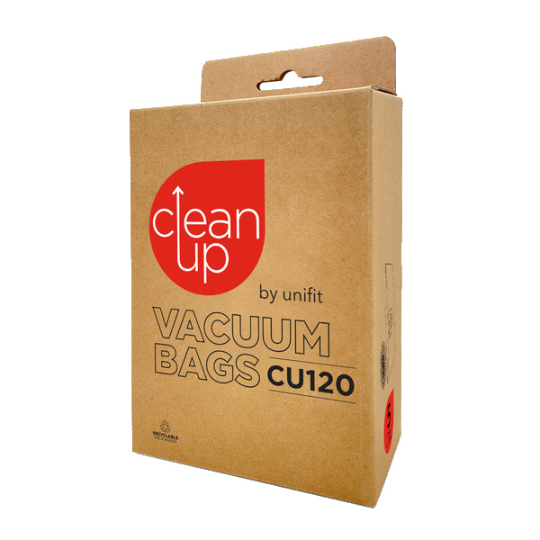 Vacspare | CleanUp by Unifit Vacuum Bags CU120 | Crystalwhite Cleaning Supplies Melbourne