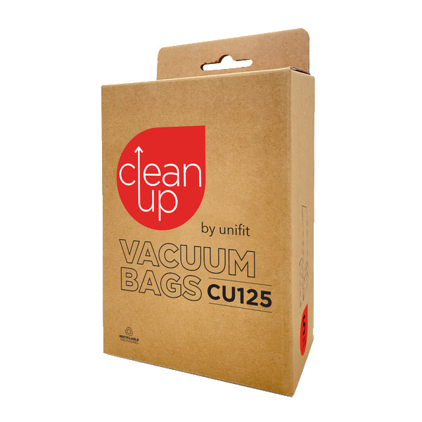 Vacspare | CleanUp by Unifit Vacuum Bags CU125 | Crystalwhite Cleaning Supplies Melbourne