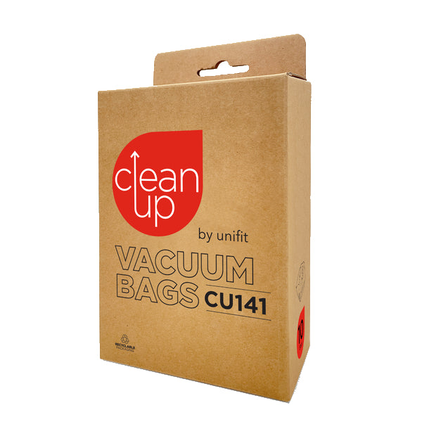 Vacspare | CleanUp by Unifit Vacuum Cleaner Bags CU141 | Crystalwhite Cleaning Supplies Melbourne