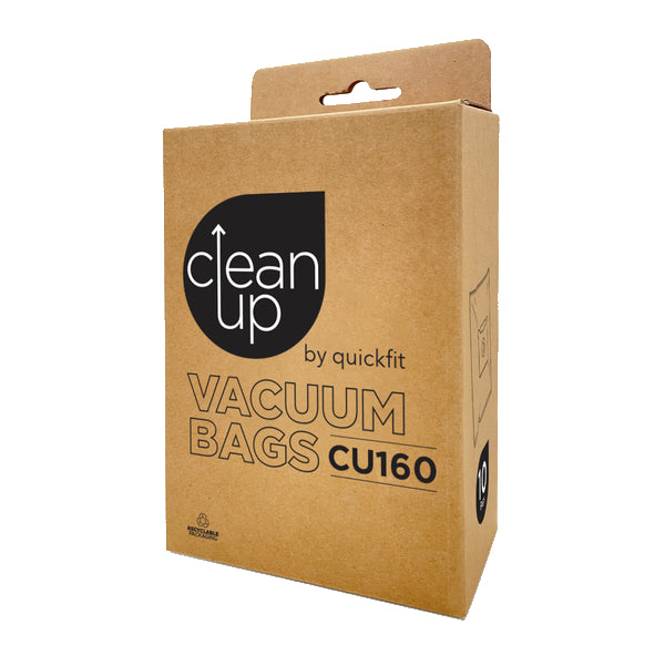 Vacspare | CleanUp by Unifit Vacuum Cleaner Bags CU160 | Crystalwhite Cleaning Supplies Melbourne