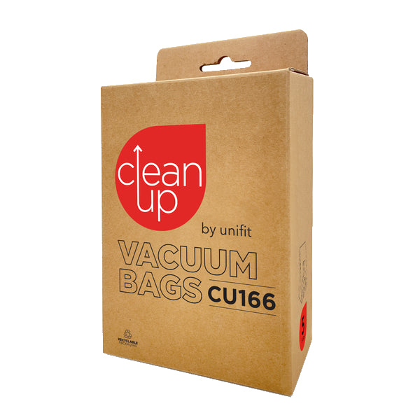 Vacspare | CleanUp by Unifit Vacuum Bags CU166 | Crystalwhite Cleaning Supplies Melbourne
