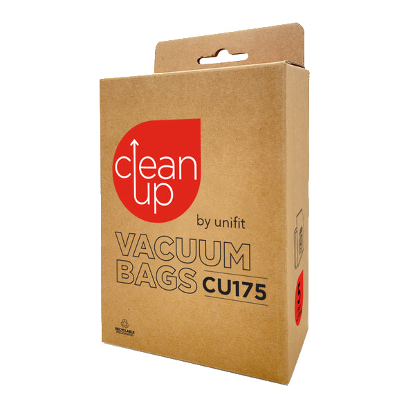 Vacspare | CleanUp by Unifit Vacuum Bags CU175 | Crystalwhite Cleaning Supplies Melbourne